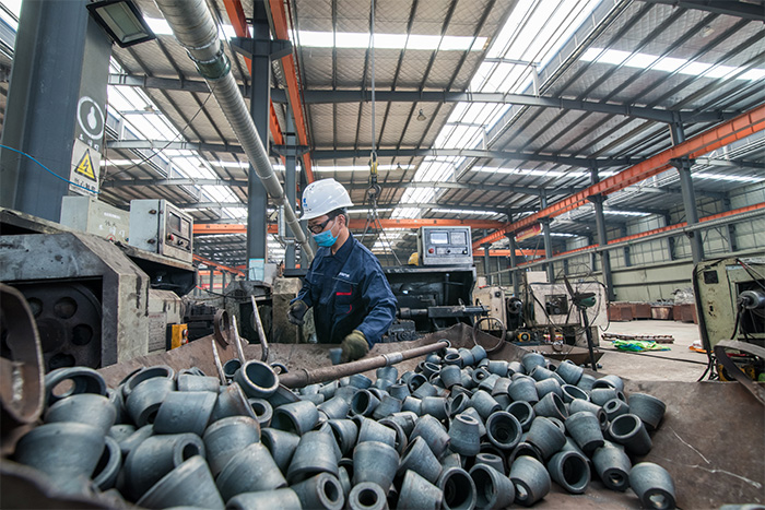 双滦区网架配件-锥头加工车间